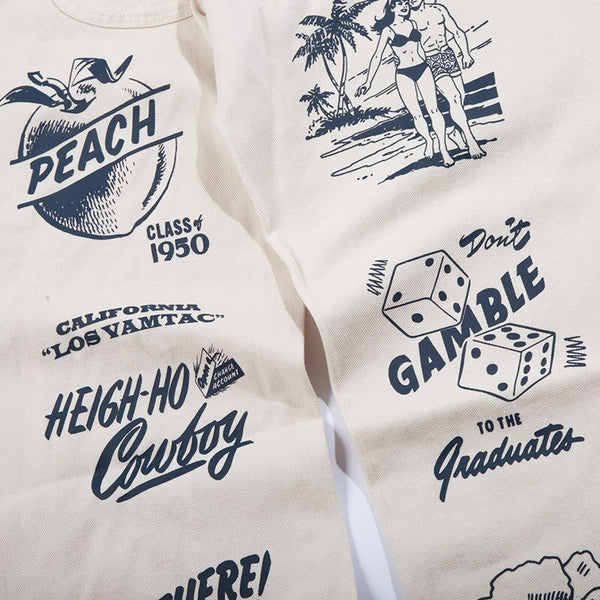 Men High Street Elastic Waist Fashion Baggy Hip Hop Style Men Streetwear | Vimost Shop.