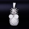 Gold Color Pineapple shape Necklace & Pendant With 4mm Tennis Chain  AAA Cubic Zircon Men's Women Hip hop Rock Jewelry 2.4x5.8CM | Vimost Shop.