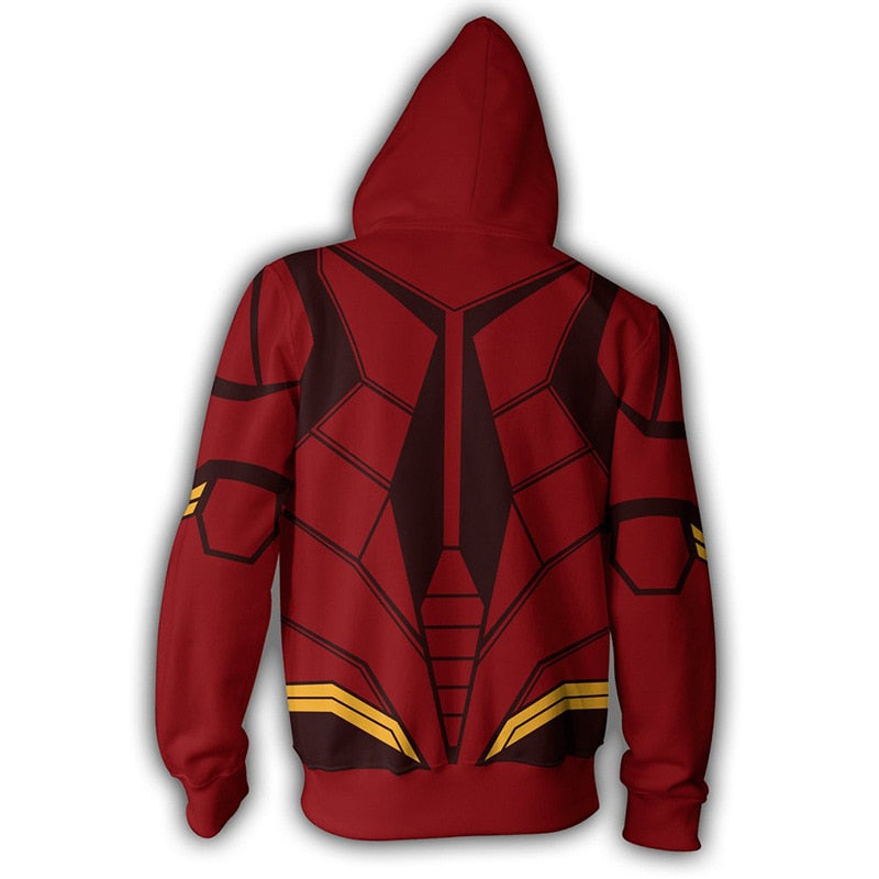 Superhero Iron Man Spiderman Clothes Mens Hoodies Zipper Sweatshirt 3D Peter Parker Miles Morales Hoodie Jackets Casual Coats | Vimost Shop.