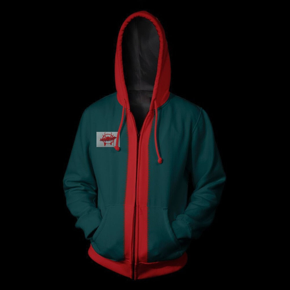Superhero Iron Man Spiderman Clothes Mens Hoodies Zipper Sweatshirt 3D Peter Parker Miles Morales Hoodie Jackets Casual Coats | Vimost Shop.