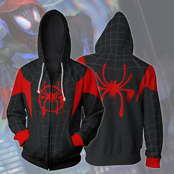 Superhero Iron Man Spiderman Clothes Mens Hoodies Zipper Sweatshirt 3D Peter Parker Miles Morales Hoodie Jackets Casual Coats | Vimost Shop.