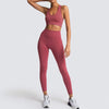Seamless Gym Set Nylon Woman Sportswear 2 Piece Exercise Leggings Padded Sports Bras Women Fitness Wear Yoga Sets Sports Suits | Vimost Shop.