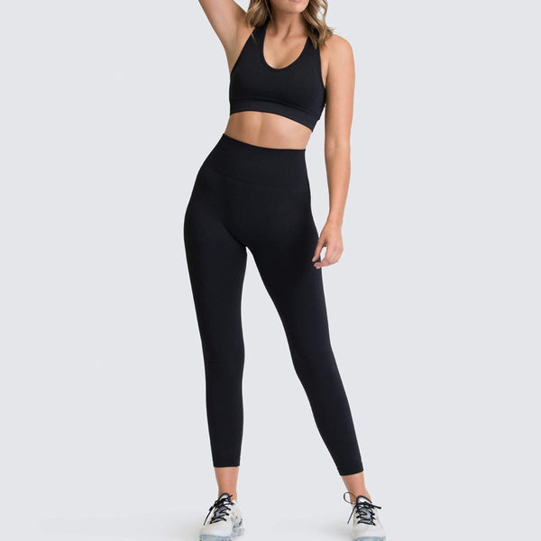 Seamless Gym Set Nylon Woman Sportswear 2 Piece Exercise Leggings Padded Sports Bras Women Fitness Wear Yoga Sets Sports Suits | Vimost Shop.
