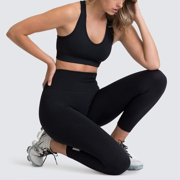 Seamless Gym Set Nylon Woman Sportswear 2 Piece Exercise Leggings Padded Sports Bras Women Fitness Wear Yoga Sets Sports Suits | Vimost Shop.
