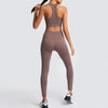 Seamless Gym Set Nylon Woman Sportswear 2 Piece Exercise Leggings Padded Sports Bras Women Fitness Wear Yoga Sets Sports Suits | Vimost Shop.