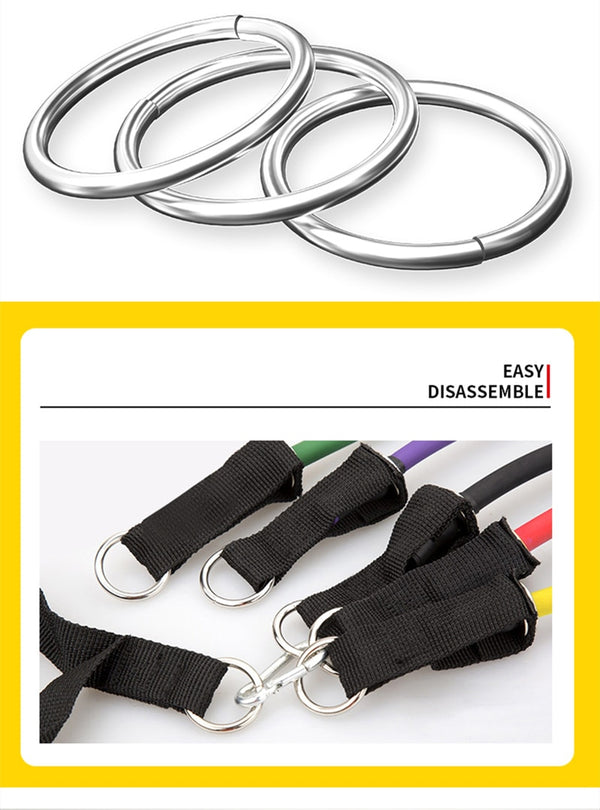 Resistance Bands Set Exercise Bands with Door Anchor Legs Ankle Straps for Resistance Training Physical Therapy Home Workouts | Vimost Shop.