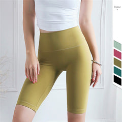 Nuls Skin-Friendly Fitness Shorts Hot Chrysanthemum High Waist Tight Yoga Shorts Running Workout Shorts Women