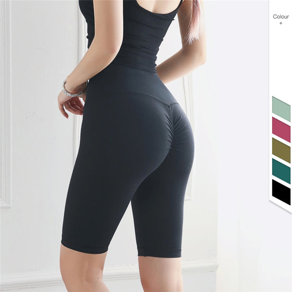 Nuls Skin-Friendly Fitness Shorts Hot Chrysanthemum High Waist Tight Yoga Shorts Running Workout Shorts Women | Vimost Shop.