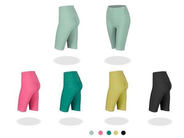 Nuls Skin-Friendly Fitness Shorts Hot Chrysanthemum High Waist Tight Yoga Shorts Running Workout Shorts Women | Vimost Shop.