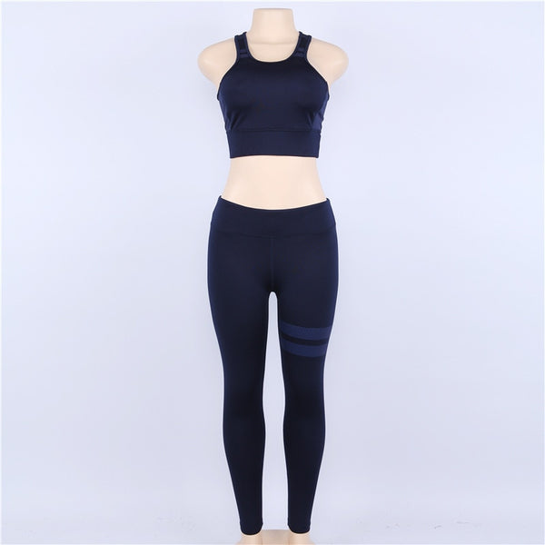 High Waist 2 Piece Fitness Set Women New Seamless Leggings Push Up Yoga Suit Woman Gym Running Sportswear For Ladies | Vimost Shop.