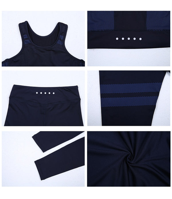 High Waist 2 Piece Fitness Set Women New Seamless Leggings Push Up Yoga Suit Woman Gym Running Sportswear For Ladies | Vimost Shop.