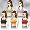 Style Yoga Sports Bra Women's Doubles Spaghetti Straps Fitness Crop Tops Camisole Running Vest Beauty Back Sports Underwear | Vimost Shop.
