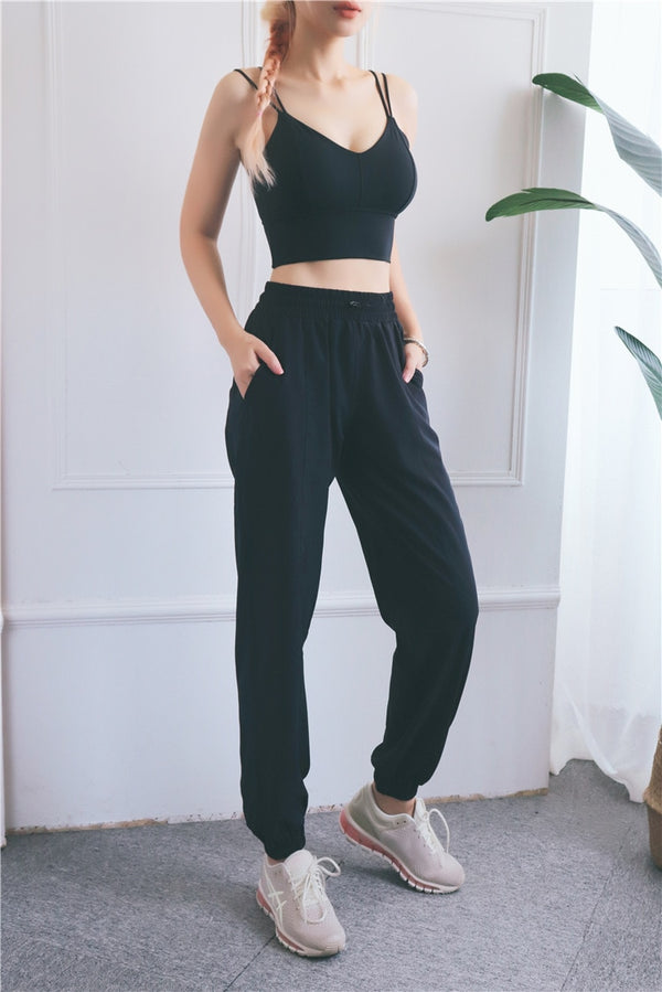 Sports Bra Women Fitness Top Seamless Yoga Bra Double Straps Running Yoga Gym Crop Top Women Push Up Sports Bra High Impact | Vimost Shop.