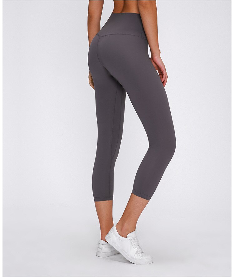 Spring Summer Running Leggings New Style Yoga Pants Women's Buttock Lifting Fitness Quick-Dry Elasticity Sports Capri Pants | Vimost Shop.