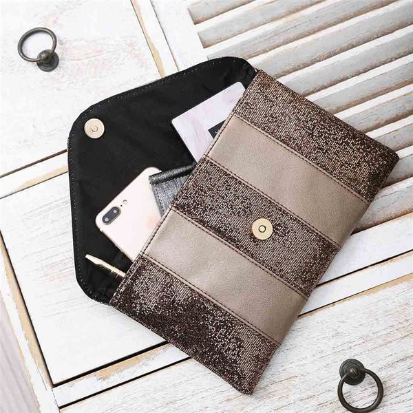 Ladies Sequins Simple Clutch Bag Coin Purse New Evening Bag Luxury Bag For Women designe Retro Multifunction Messenger Bag | Vimost Shop.