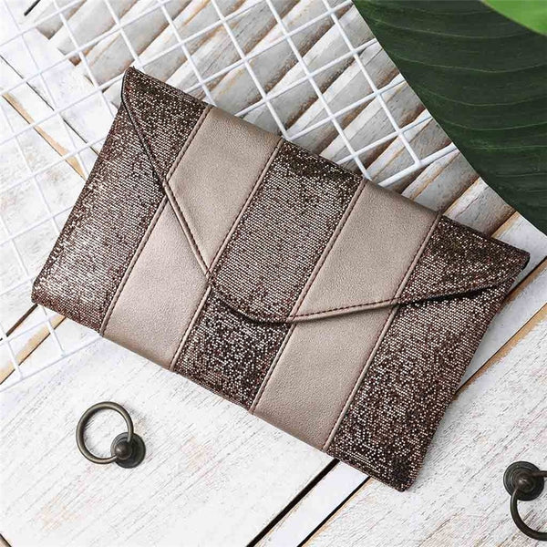 Ladies Sequins Simple Clutch Bag Coin Purse New Evening Bag Luxury Bag For Women designe Retro Multifunction Messenger Bag | Vimost Shop.