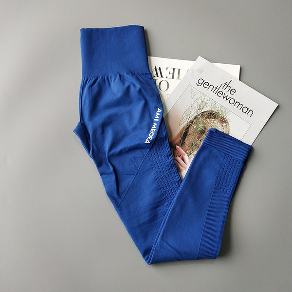 Seamless Leggings Women Gym Widen High Waisted Workout Jogging Yoga Pants High Stretchy Tights Tummy Control Sport Leggings AMI | Vimost Shop.