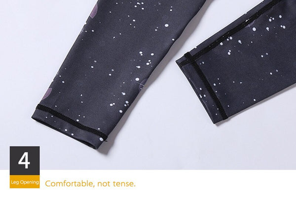 Women Fitness Yoga Pants Slim High waist Sport Leggings Gym Elastic Romantic Printed Long Tights for Running Tummy Control | Vimost Shop.