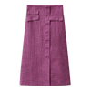 Spring French A-word Half Skirt  Women High Waist Plaid Knee-Length Skirt | Vimost Shop.