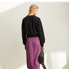 Spring French A-word Half Skirt  Women High Waist Plaid Knee-Length Skirt | Vimost Shop.