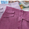 Spring French A-word Half Skirt  Women High Waist Plaid Knee-Length Skirt | Vimost Shop.