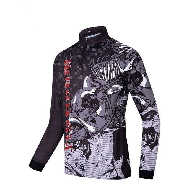 Fishing t-shirt men Long Sleeve Sun Protection ANTI-UV  personalize jersey for fishing quick dry breathable fishing shirts | Vimost Shop.