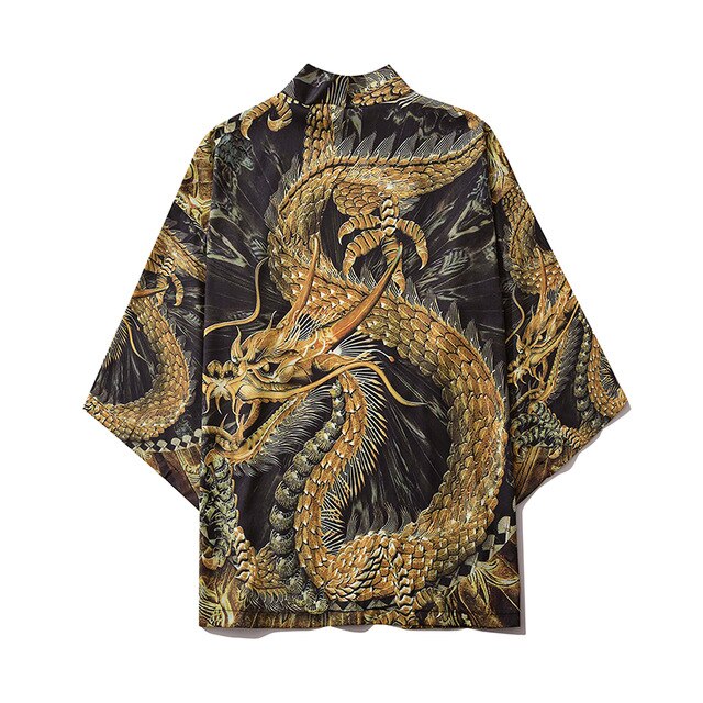 Japanese Demon Kimono Men Cardigan Shirt Yukata Man Haori Obi Clothes Tradition Clothing Male China Kimono Robe | Vimost Shop.