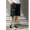 Streetwear Summer Casual Shorts Men Fashion Ribbons Pockets Cargo Shorts Bermuda Solid Hip Hop Men's Shorts | Vimost Shop.