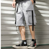 Streetwear Summer Casual Shorts Men Fashion Ribbons Pockets Cargo Shorts Bermuda Solid Hip Hop Men's Shorts | Vimost Shop.