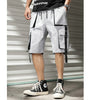Streetwear Summer Casual Shorts Men Fashion Ribbons Pockets Cargo Shorts Bermuda Solid Hip Hop Men's Shorts | Vimost Shop.