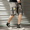 Streetwear Summer Casual Shorts Men Fashion Ribbons Pockets Cargo Shorts Bermuda Solid Hip Hop Men's Shorts | Vimost Shop.