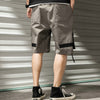 Streetwear Summer Casual Shorts Men Fashion Ribbons Pockets Cargo Shorts Bermuda Solid Hip Hop Men's Shorts | Vimost Shop.