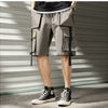 Streetwear Summer Casual Shorts Men Fashion Ribbons Pockets Cargo Shorts Bermuda Solid Hip Hop Men's Shorts | Vimost Shop.