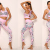 Women Print Cartoon banana Boom Running Yoga Suits Sportswear High Waist Fitness Pants harajuku Sports Set Gym Workout Clothes | Vimost Shop.