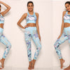Women Print Cartoon banana Boom Running Yoga Suits Sportswear High Waist Fitness Pants harajuku Sports Set Gym Workout Clothes | Vimost Shop.