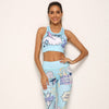 Women Print Cartoon banana Boom Running Yoga Suits Sportswear High Waist Fitness Pants harajuku Sports Set Gym Workout Clothes | Vimost Shop.