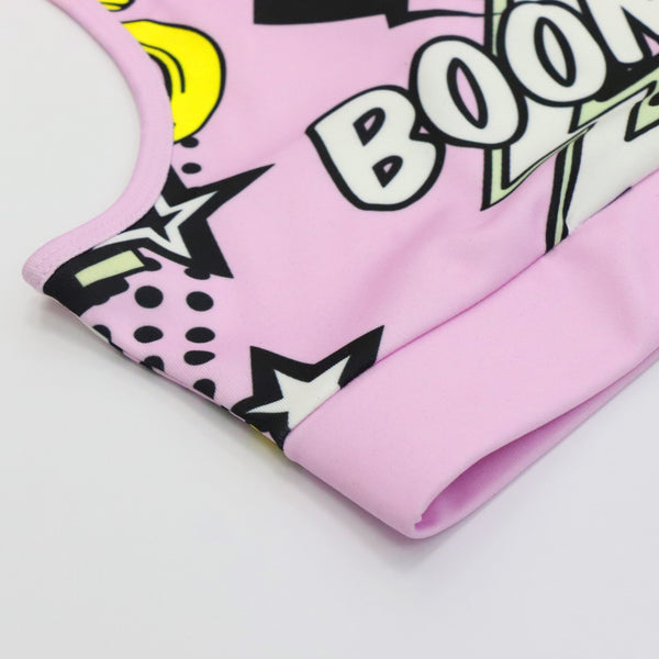 Women Print Cartoon banana Boom Running Yoga Suits Sportswear High Waist Fitness Pants harajuku Sports Set Gym Workout Clothes | Vimost Shop.