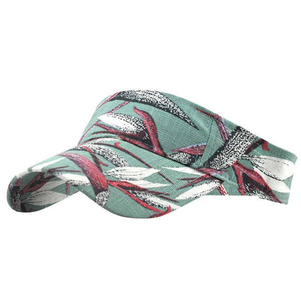 Unisex Running cap Empty top sun Visor hat washed canvas visor printed outdoor cap Adjustable Sport cap | Vimost Shop.