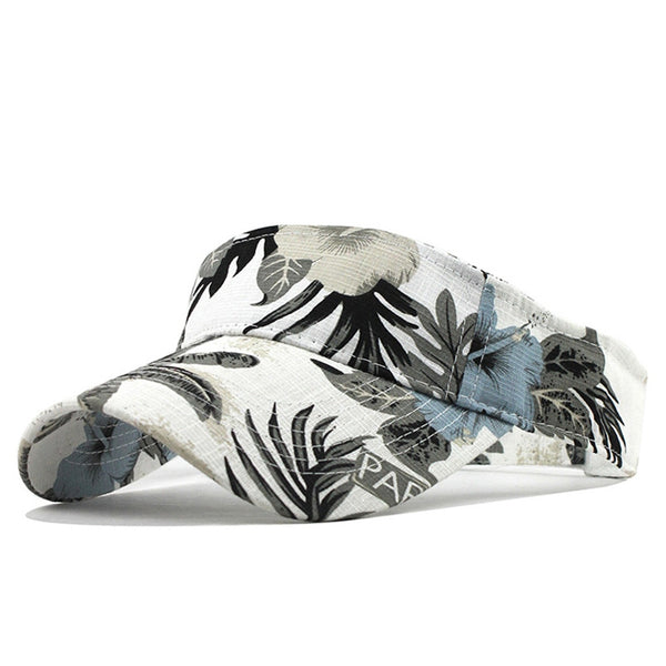 Unisex Running cap Empty top sun Visor hat washed canvas visor printed outdoor cap Adjustable Sport cap | Vimost Shop.