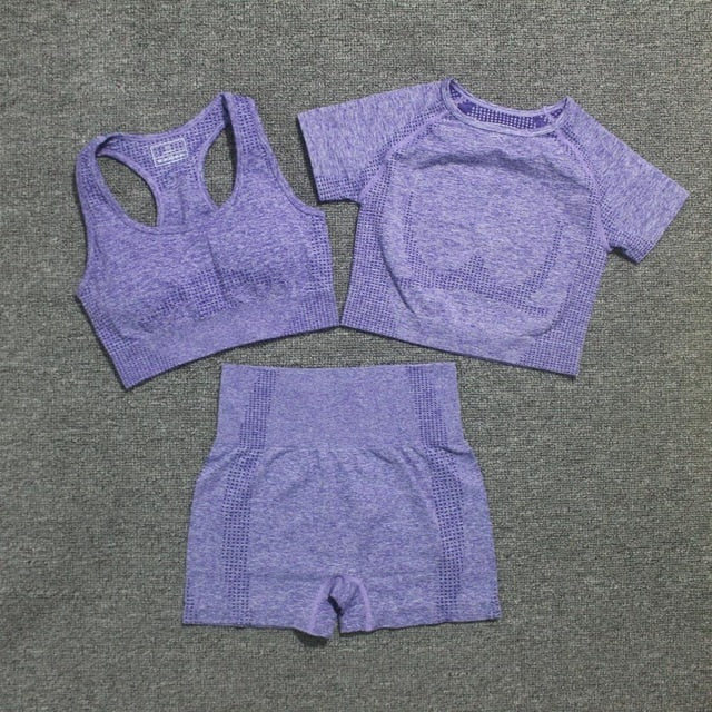 vital seamless yoga set gym set women workout clothes for women active wear sport suit | Vimost Shop.