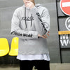 Men Hip Hop Fake two-piece Hoodies Sweatshirt Letter Harajuku Styles Hoodie Magic Casual Pullover Sweatshirt sudadera hombre | Vimost Shop.