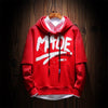 Men Hip Hop Fake two-piece Hoodies Sweatshirt Letter Harajuku Styles Hoodie Magic Casual Pullover Sweatshirt sudadera hombre | Vimost Shop.