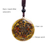 Sri Yantra Necklace Orgonite Pendant Tiger Eye Necklace Sacred Geometry Energy Healing Yoga  Jewelry | Vimost Shop.