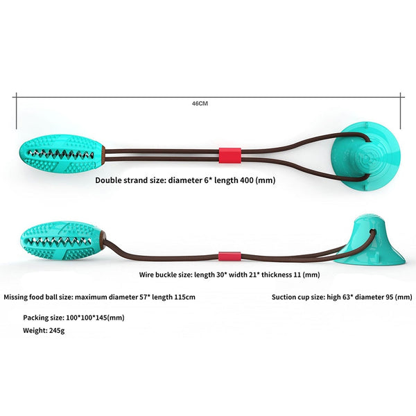 Pet Dog Toys Silicon Suction Cup Tug dog toy Dogs Push Ball Toy Pet Tooth Cleaning Dog Toothbrush for Puppy large Dog Biting Toy | Vimost Shop.