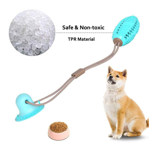 Pet Dog Toys Silicon Suction Cup Tug dog toy Dogs Push Ball Toy Pet Tooth Cleaning Dog Toothbrush for Puppy large Dog Biting Toy | Vimost Shop.