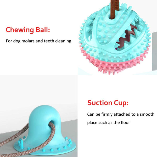 Pet Dog Toys Silicon Suction Cup Tug dog toy Dogs Push Ball Toy Pet Tooth Cleaning Dog Toothbrush for Puppy large Dog Biting Toy | Vimost Shop.