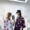 Hip Hop Casual Demon Print Short Sleeve Hawaiian Shirts Summer Floral Button Tropical Beach Hawaii Camp Oversized Shirt | Vimost Shop.