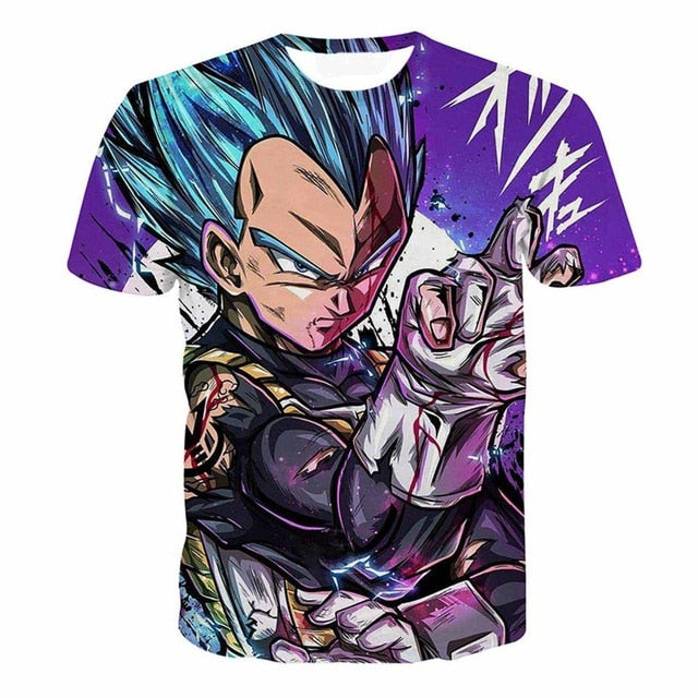 Dragon Ball Z Goku Black Vegeta 3D T-shirt Men 2019 Summer Anime T shirt O-Neck Tshirt Casual Brand Dragonball Tops Tee - Vimost Shop