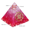 Pink Orion/Ogan Energy Pyramid symbolizing love brings good luck resin decoration craft orgone | Vimost Shop.