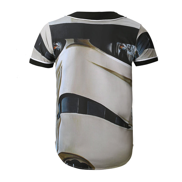 Short Sleeve T shirt Men Baseball Jersey Sport Slim Fit V Neck T-shirts Streetwear European Mens | Vimost Shop.
